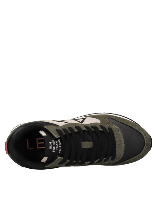 Sneakers in pelle tessuto ed ecopelle SUN68 | Z45109MILITARE SCURO
